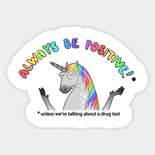 cynical unicorn Sticker